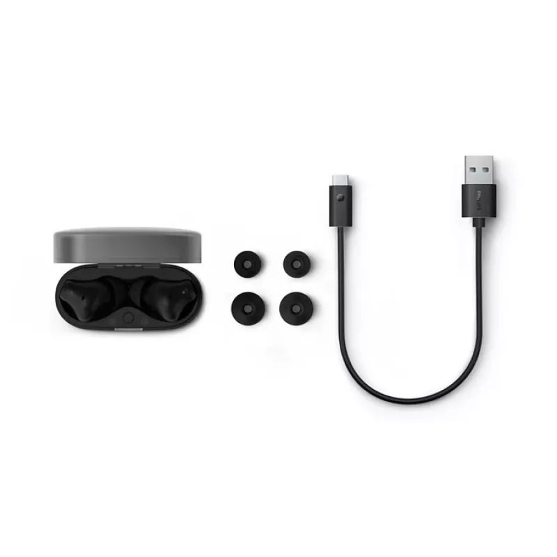 PHILIPS Wireless Earphones TAT2000BK/00 True Wireless In-Ear Bluetooth 5.0 with Charging Case, IPX4 Splash & Sweat Resistant, Built-in Mic, Black