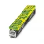 Phoenix 0421029 AKG 4 GNYE Protective Conductor Terminal Block, Spring-Cage, 4 mm², Green-Yellow