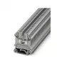 Phoenix 3001501 UK 3 N Feed-Through Terminal Block, Screw Connection, 2.5 mm², 800 V, 24 A, DIN Rail Mount, Gray