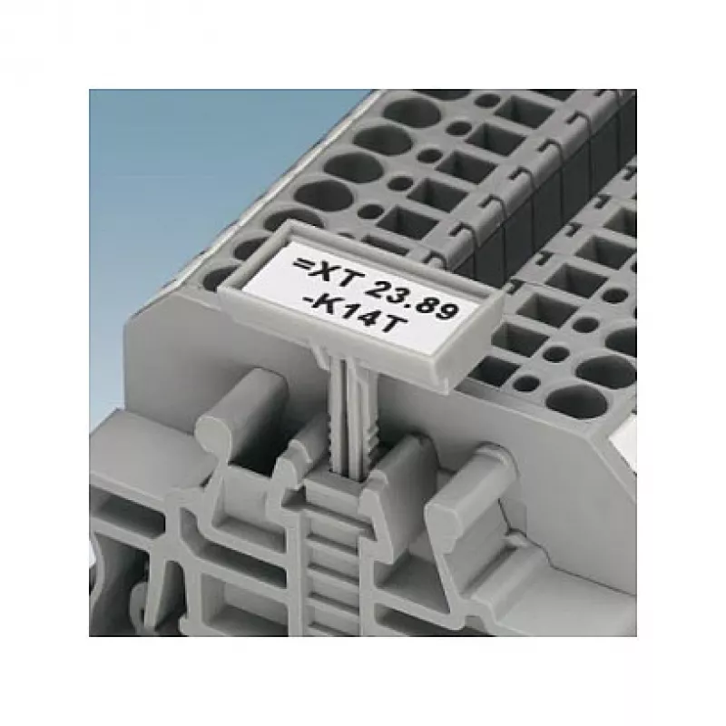 Phoenix 3022218 Endhalter CLIPFIX 35 - End Bracket for NS 35 DIN Rail, PA, Gray