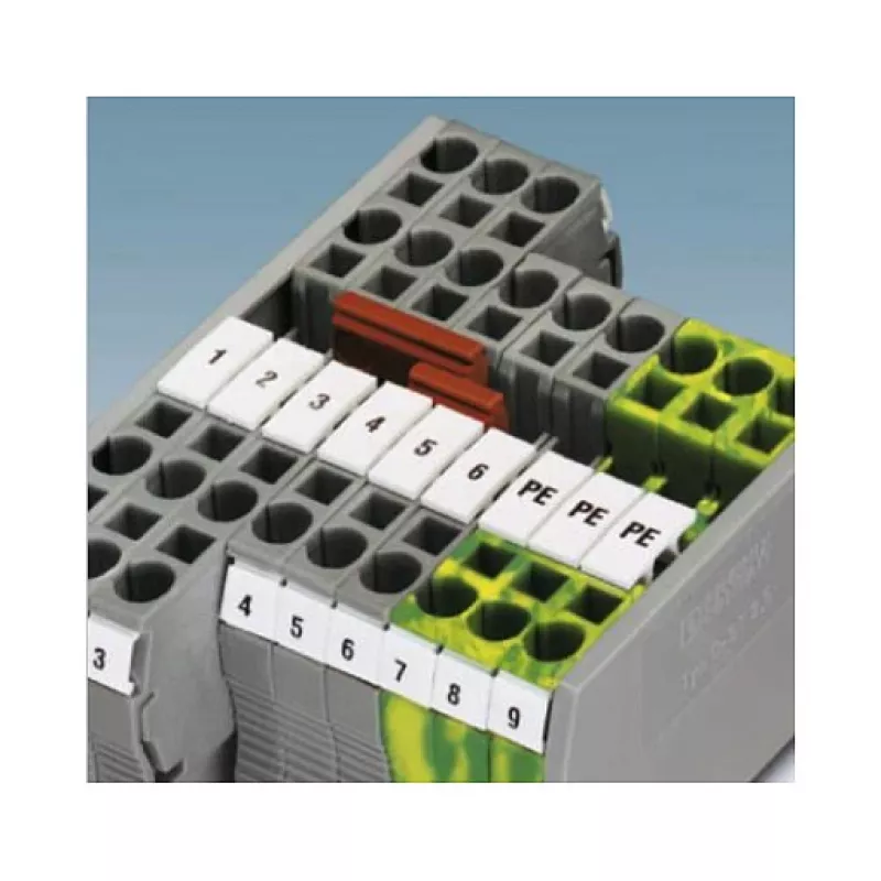 Phoenix 3030174 FBS 3-5 Plug-in Bridge, 3-Position, 5.2 mm Pitch, Red