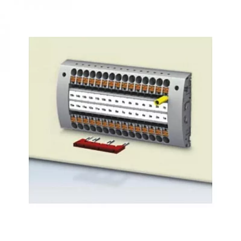 Phoenix 3030190 FBS 5-5 Plug-in Bridge, 5-Pole, 5.2 mm Pitch, Red, 32 A
