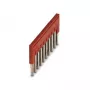 Phoenix 3030213 FBS 10-5 Plug-in Bridge, 10-Position, 5.2 mm Pitch, Red