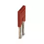 Phoenix 3030284 Plug-in Bridge FBS 2-8, 2-Position, 5.2 mm Pitch, Red