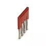 Phoenix 3030307 FBS 4-8 Plug-in Bridge, 4-Position, 5.2 mm Pitch, Red