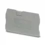 Phoenix 3030417 End Cover D-ST 2.5, Grey, Polyamide, Flame-Retardant, Tool-Free Installation