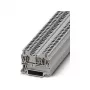 Phoenix 3031212 ST 2.5 Feed-Through Terminal Block, Spring-Cage, 2.5 mm², 800 V, 24 A, Grey