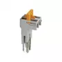 Phoenix 3034468 SB-ME 2-8 Plug-in Bridge, 2-Position, 8 mm Pitch, Red
