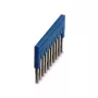 Phoenix 3036916 FBS 10-5 BU Plug-in Bridge, 10-Position, 5.2 mm Pitch, Blue
