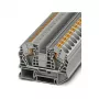 Phoenix 3212138 PT 16 N Feed-Through Terminal Block, Push-in Connection, 16 mm², 1000 V, 76 A, Grey
