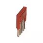 Phoenix 3213043 FBS 5-3.5 Plug-in Bridge, 5-Pole, 3.5 mm Pitch, Red