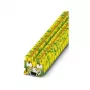Phoenix Contact MPT 1,5/S-PE Mini Protective Earth Terminal Block, Push-in, 1.5 mm², Green-Yellow, 3248110