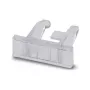 Phoenix Contact 1004306 KLM Terminal Strip Marker Carrier, White, 2 Positions, Snap-On, PA, UL 94 V0