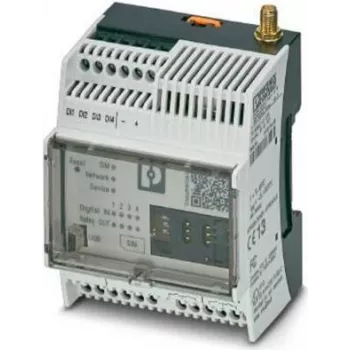 Phoenix Contact 1038567 Industrial Cellular Modem Module, 4G LTE, GSM, GPRS, EDGE, DIN Rail, Grey
