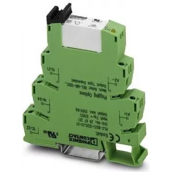 Phoenix Contact 2967112 Miniature Power Relay, 24 V DC Coil, 1 N/O Contact, 10 A, Push-in, DIN Rail