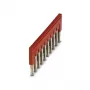 Phoenix Contact 3030271 FBS 10-6 Plug-in Bridge, 10-Position, 6.2 mm Pitch, Red