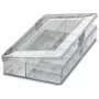 Phoenix Contact 5031524 Transparent Rectangular Polystyrene Storage Box with Hinged Lid