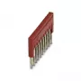 Phoenix Contact FBS 10-3.5 Plug-in Bridge, 10-Position, 3.5 mm Pitch, Red