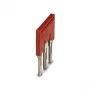Phoenix Contact FBS 3-8 Plug-in Bridge, 3-Position, 8.2 mm Pitch, Red