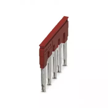 Phoenix Contact FBS 5-10 Plug-in Bridge, 5-Position, 10 mm Pitch, Red 3005948