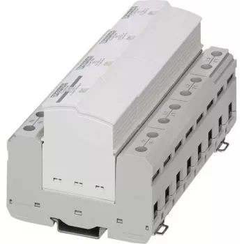 Phoenix Contact FLT-SEC-P-T1-3S-350/25-FM Type 1 Surge Arrester, 3-Phase, 350 V AC, 25 kA, DIN Rail 2905421