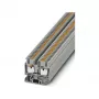 Phoenix Contact MPT 2.5 Mini Feed-Through Terminal Block, Push-in Connection, 2.5 mm², 500 V, 24 A, Grey