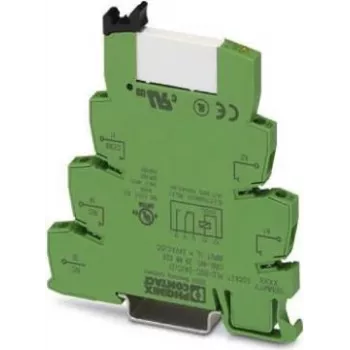 Phoenix Contact PLC-RSC-24UC/21 Interface Relay, 24V AC/DC Coil, 1 SPDT Contact, 6A, DIN Rail, Green