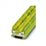 Phoenix Contact PT 1,5/S-PE Feed-Through Protective Earth Terminal Block, Push-in, 1.5 mm², Green-Yellow
