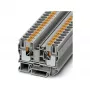 Phoenix 3212120 PT 10 Push-in Feed-Through Terminal Block, 10 mm², Grey