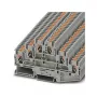 Phoenix Contact PT 2,5-3L 3-Level Push-in Terminal Block, 2.5 mm², 24 A, 500 V, Grey