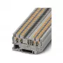 Phoenix Contact PT 2,5-QUATTRO Feed-Through Terminal Block, Push-in, 4-Conductor, 2.5 mm², 800 V, 24 A, Grey