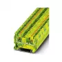 Phoenix Contact PT 4-PE Protective Conductor Terminal Block, Push-in, 4 mm², Green-Yellow