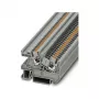 Phoenix Contact PTI 2.5 Push-In Installation Terminal Block, 2-Level, 2.5 mm², 500 V, 24 A, DIN Rail, Gray