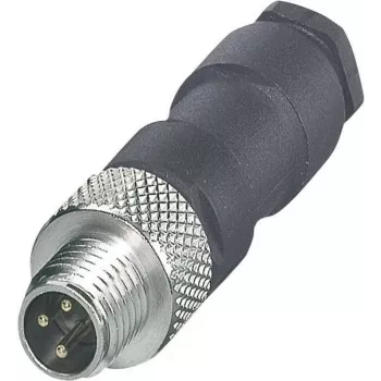 Phoenix Contact SACC-M 8MS-4CON-M-SW M8 Male Field-Wireable Connector, Screw Termination, Shielded, IP67, 4-Pos, Pg7 1501265