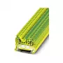 Phoenix Contact ST 2.5-PE Protective Conductor Terminal Block, Spring-Cage, Green-Yellow, DIN Rail