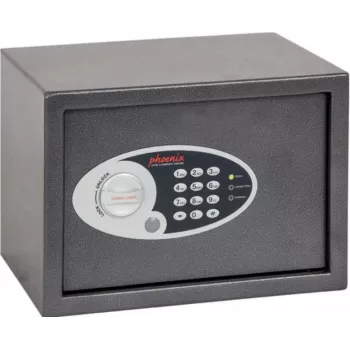 Phoenix Safe SS0301E DIONE Electronic Hotel Safe with Digital Keypad, Master Override, Black
