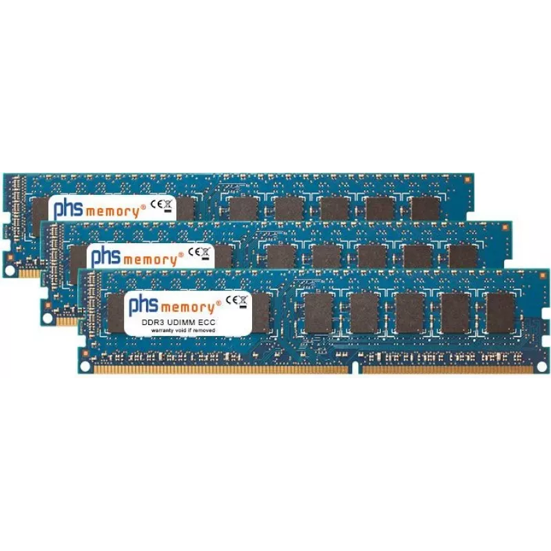 PHS-memory 24GB (3x8GB) DDR3 ECC UDIMM 1333MHz PC3-10600E Server RAM Kit for Supermicro SuperServer 2026TT-DLIBXRF SP580281