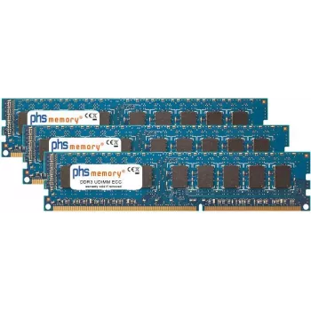 PHS-memory 24GB (3x8GB) Kit DDR3 ECC UDIMM 1333MHz PC3-10600E Server RAM for Supermicro SuperServer 6016T-URF4+-LR SP580314