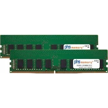 PHS-memory 32GB (2x16GB) Kit DDR4 UDIMM ECC 2400MHz PC4-19200E for Gigabyte GA-X150M-PRO ECC (rev. 1.0) SP601784