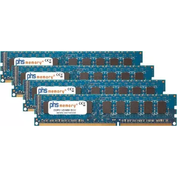 PHS-memory 32GB (4x8GB) Kit DDR3 ECC UDIMM 1333MHz PC3-10600E Memory for Apple Mac Pro 5,1 SP463082