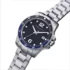 Pierre Cardin Men's Analog Quartz Watch CNI.0030 40mm Black Dial Leather Strap