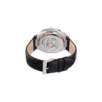 Pierre Cardin Men's Quartz Analog Watch CF.1002.LB.2 42mm Stainless Steel Black Dial Leather Strap