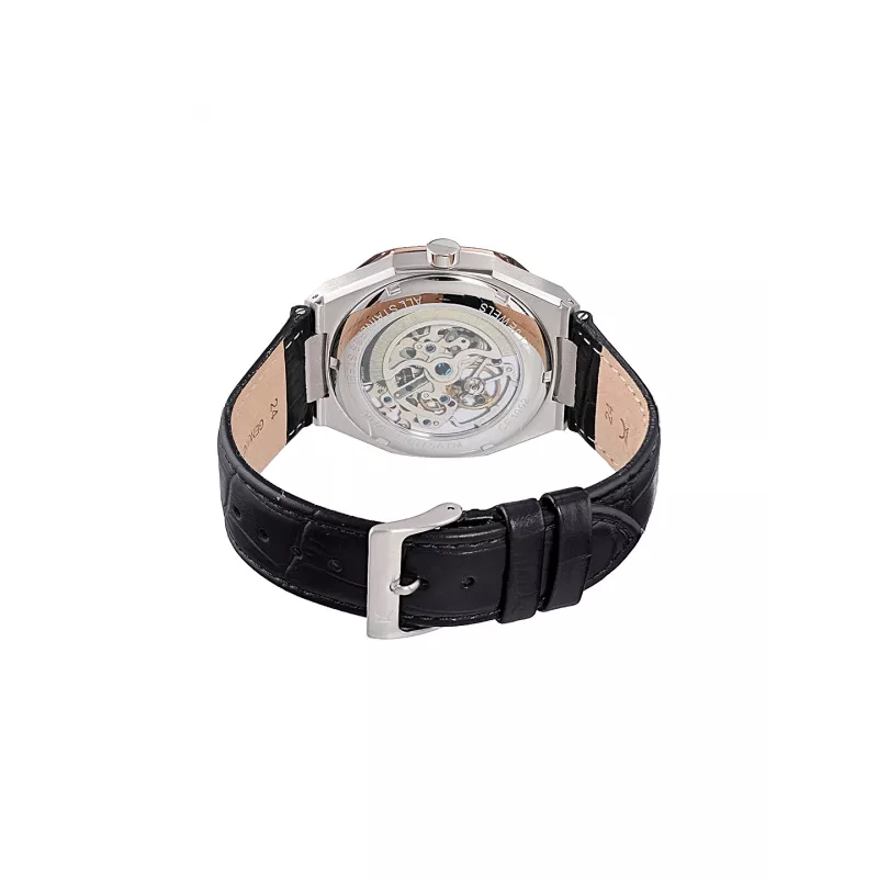 Pierre Cardin Men's Quartz Analog Watch CF.1002.LB.2 42mm Stainless Steel Black Dial Leather Strap