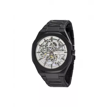 Pierre Cardin Men's Quartz Analog Watch CF.1002.MB 42mm Black Stainless Steel Milanese Mesh