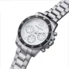 Pierre Cardin Men's Quartz Analog Watch CNI.0012 40mm Stainless Steel Case Black Leather Strap