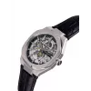 Pierre Cardin Men's Watch CF.1002.LB.4 42mm Stainless Steel Quartz Analog Black Dial Leather Strap