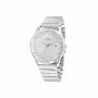 Pierre Cardin Men's Watch CLC.6001 43mm Stainless Steel Quartz Analog Black Dial Leather Strap