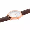 Pierre Cardin Men's Watch CLC.6003 43mm Stainless Steel Black Dial Genuine Leather Strap