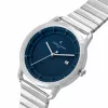 Pierre Cardin Men's Watch CLC.6005 43mm Stainless Steel Quartz Analog Black Dial Leather Strap
