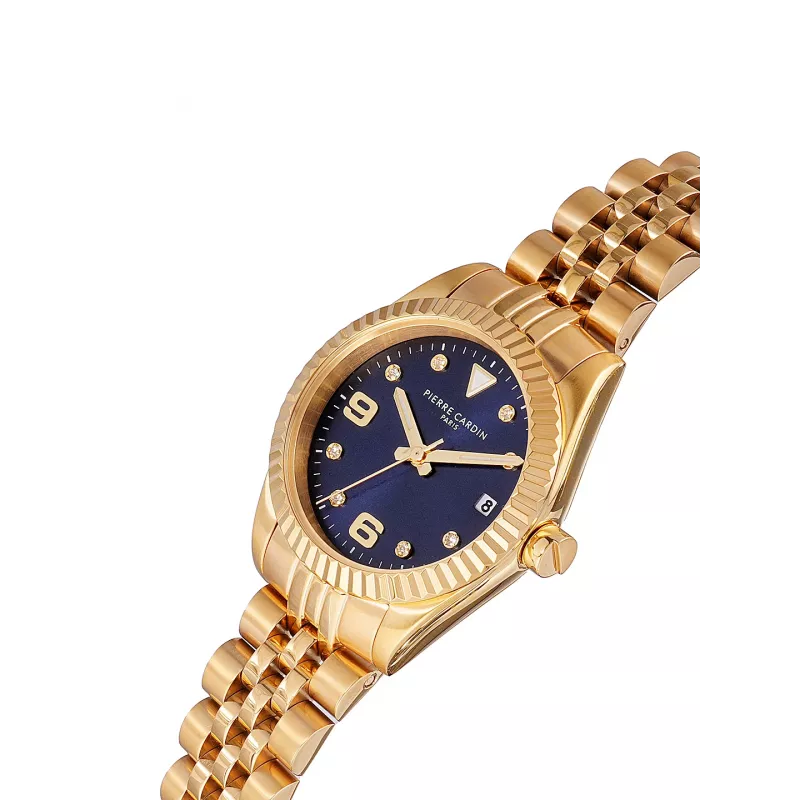 Pierre Cardin Women's CF.1012.MG.3 Quartz Analog Watch 28mm Rose Gold Stainless Steel Mesh